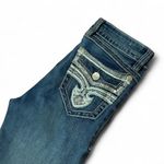 Rebel Soul Skinny Jeans Embellished Pockets Dark Wash Denim Blue Size 6 Photo 1