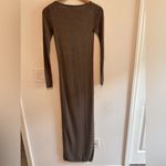 T Alexander Wang Knit Longsleeve Maxi Bodycon Dress in Grey Sz XS Gray Photo 3