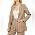 Reformation  major blazer khaki tan brown small Photo 2