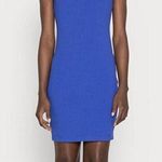 Guess Lana Ribbed-Knit Bodycon Dress MEDIUM BLUE Tanzanite Short Sleeve Photo 0