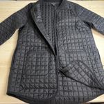 Athleta  Quilted Bomber Jacket Black Zipper Pockets Long Sleeve XL Photo 8