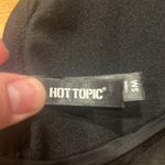 Hot Topic  black skull spiderweb embroidered swim top size small . Photo 2