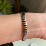 Timex Small Vintage Women’s  Silver Tone Stretch Band Watch with Cream Face Photo 1