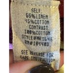 Moon River Moon‎ River Vest Women Small Red Linen Sleeveless Duster Belted Trench Lagenlook Photo 9