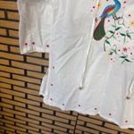 Mountain Lake  White Embroidered Top Size Small Photo 2