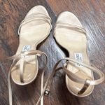 Jimmy Choo Tizzy 100mm Ankle Wrap Sandals 39.5 champagne opentoe stiletto Photo 5