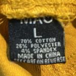 MAO Mustard Yellow Skinny Pants L fall autumn colors pockets elastic drawstring Size L Photo 7