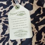 Telluride Clothing Company Leopard Print Blouse NWT Size Small Leopard Top Black Photo 9