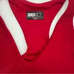 Beach Riot  Active Ribbed Crop Top In Ruby Size Large Photo 4