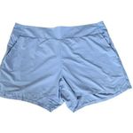 Athleta ‎ Brooklyn Short Elastic Waist Zip Pocket Nylon Purple Size 24 Photo 0