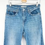 Levi's Womens Low Pro Straight Jeans Size 27 Distressed Ripped Blue Denim Photo 3