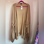 Torrid NWT Camel Tan Front Tie Ultra Soft Kimono Sweater Wrap 5x 6x 28 30 Photo 6