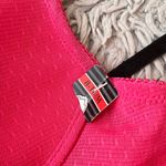 Hot Pink Lace Teddy with Black Hearts Lingerie M Medium 8 Photo 6