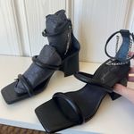 Free People Parker Chain Heel size 7.5 NEW in black womens shoes Y2K 90s Photo 4