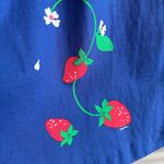 Vintage Malia Strawberry Dress & Bolero Set Blue Cottagecore Retro Pinup Photo 2