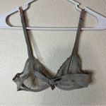 Princesse Tam Tam gray lace pink bow sheer underwire bra 32A Size undefined Photo 4