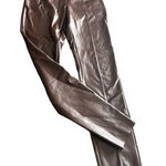 H&M  brown faux leather high rise Leggings pants size S Photo 0
