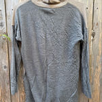 Eileen Fisher  100% Merino Wool Tan and Gray Knit Turtleneck Top Women’s Size M Photo 0