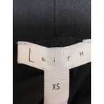 Leith Women's Black Pleated High Waist Slim Tapered Leg Trousers Pants Size XS Photo 2