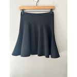 AQUA Black Textured Mini Skirt Womens Small Fit Flare Career Casual Photo 2