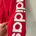 Adidas Women's Raspberry Pink Cotton Blend Logo Zip Up Hoodie XS Photo 7