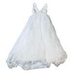 Lulus NWT Size Medium White Sweetest Beloved Mesh Embroidered Sleeveless
Maxi Photo 3