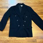 Topshop Women’s 2 Black Button Long Sleeve Work Wear Business Casual Blazer Photo 2