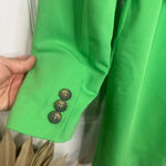 Topshop  Women's Belted Longline Blazer Bright Green Size 4 NWOT Photo 7