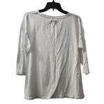 Crown & Ivy Crown & Ivy Long Sleeve T-Shirt Basic Relaxed Fit White XS Photo 1