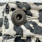 Pistola  Leopard Print Denim Skirt Raw Hem Size Small Casual Cotton Photo 3