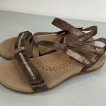 Aetrex Gabby Quarter Strap Sandal Bronze Size 10 Brown Photo 2
