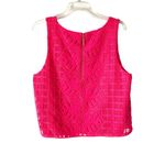 Lilly Pulitzer  Cindi Hot Pink Electric Lace Crop Top size XL Photo 4