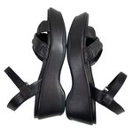 Prada  Black Crisscross Nylon Platform Sandal Sz EU 39 US 9 Chunky‎ Y2K Vintage Photo 3