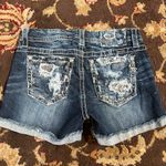 Miss Me Women's Distressed Denim Shorts - Blue Photo 4