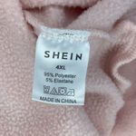 SheIn  4XL Pink Oversized Graphic Grunge Drawstring Hoodie With Front Pockets Photo 3