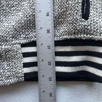 Olive & Oak  Varsity Jacket Women Size S Fitted Snap Closure Black White Baseball Photo 8