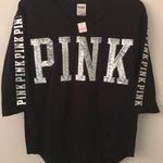 PINK - Victoria's Secret Black And Sparkly Top Photo 0