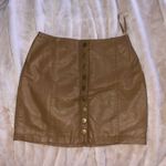 Free People Oh Snap Vegan Leather Mini Skirt 4 Photo 1