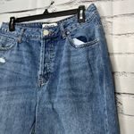 RSQ Women's Straight Leg Blue Jeans Y2K Baggy High Waist SZ 30 Distressed Ripped Photo 4