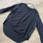 Chaus Women's Tunic Top Low High Blouse Wool Polyester Splicing Size M Loose Fit Black Size M Photo 0