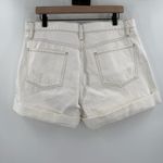 frame denim Frame Jean Shorts SZ 32 Denim NEW High Rise Cuff Ecru NWOT 100% Organic Cotton Photo 3