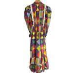 Doen Nicoletta Patchwork Print Organic Cotton Midi Dress Size XS Photo 1
