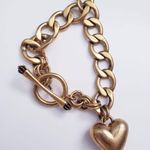 Juicy Couture  Gold Chunky Heart Charm Bracelet Photo 3