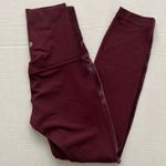 Lululemon Align Super High Rise Garnet Velvet Striped Special Edition Leggings Photo 3