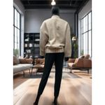 Mango MNG Sherpa Bomber Jacket Cream XS 100% Polyester‎ Cozy Lined Photo 3