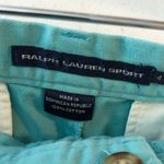 Ralph Lauren  Sport Womens Shorts Twill Cotton Aqua Blue 4 Photo 2