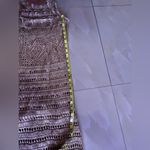 Venus  Loose Gold Knitting Lined Maxi Vacation Dress -Beach cruise Size M crochet Photo 14