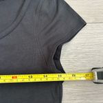 Lululemon Cap-Sleeve Henley T-Shirt Black Photo 9