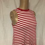 Time and Tru Red & White Striped Dress Size Small Photo 7