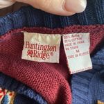 VINTAGE HUNTINGTON RIDGE Grandma fisherman‎ Cardigan Sweater Paisley Pearls Size M Photo 4